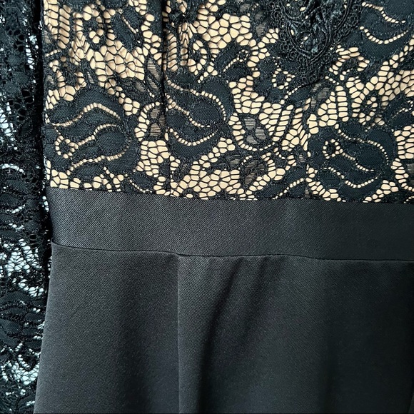 NIKIBIKI Black Guipure Long-sleeve Dress - Picture 8 of 9